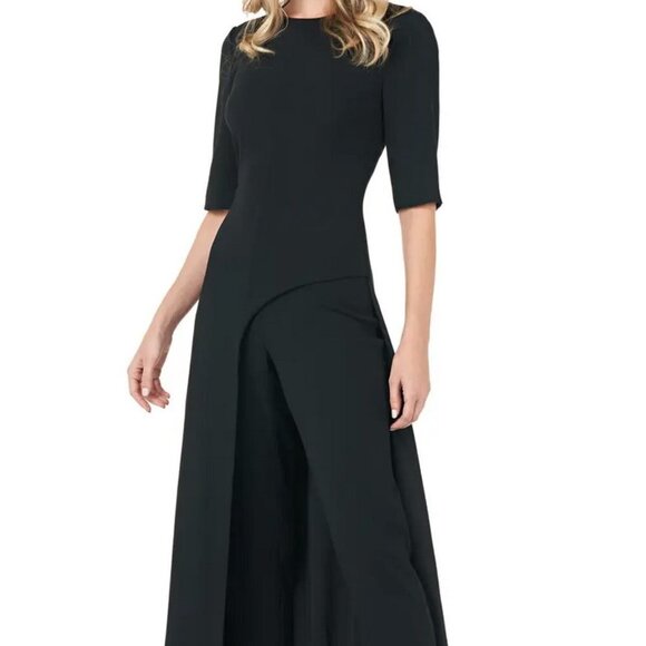 knee length dresses for ladies Black Lace Maxi Romper – Persuade Boutique main image 0